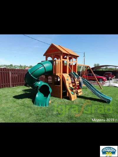 Детская площадка IgraGrad Клубный домик 3 с трубой