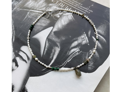 Чокер с натуральными камнями