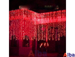 Занавес 2*1.5 м, КРАСНЫЙ, IP54, постоянное свечение