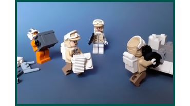Загрузка Багажного Отделения СНЕГОХОДА Повстанцев (LEGO # 8083).