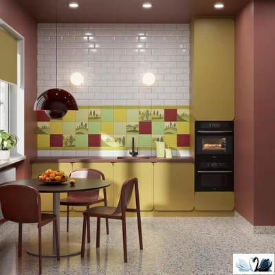 Керамическая плитка Kerama Marazzi Калейдоскоп персиковый 20x20 матовый