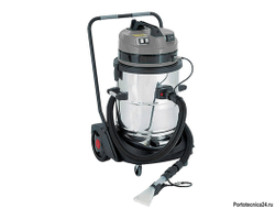 MEC ATLAS Ковровый экстрактор с тележкой, мет. бак,2 турб, 78 л, бак для химии 20 л.