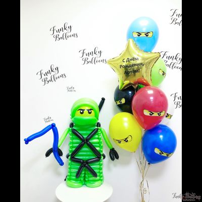 Фигура из шаров "Ниндзя"