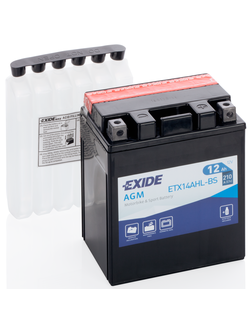 АККУМУЛЯТОР EXIDE AGM ETX14AHL-BS R+ 12AH 210А (EN)