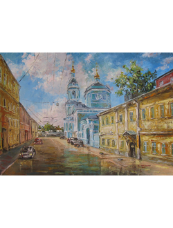 Картина Храм Троицы Живоначальной в Серебряниках Круглова Светлана