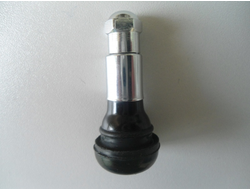 Вентиль с хромированной насадкой для бескамерных шин (упак. 100шт)