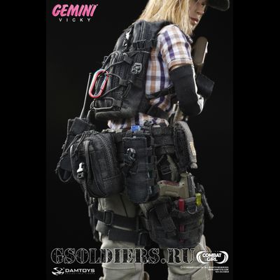 Боевая подруга Vicky - Коллекционная фигурка 1/6 COMBAT GIRL series Gemini Vicky  (DCG002) - DAMToys