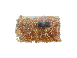 Toho Hexagon 11/0 - 5г - 22С Прозрачный топаз с серебряной линией внутри