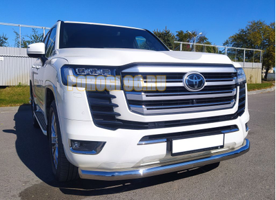 Защита переднего бампера d76 для Toyota Land Cruiser 300 (Юбилейная) 2021-