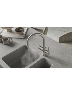 Система мгновенного кипячения воды с газацией и охлаждением 5в1 AQUAHOT MONTBLANC BN (нержавеющая сталь)