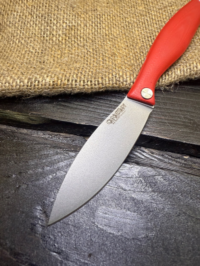 Фрикционный складной нож Канадец Малый сталь VG-10, рукоять G10 красный