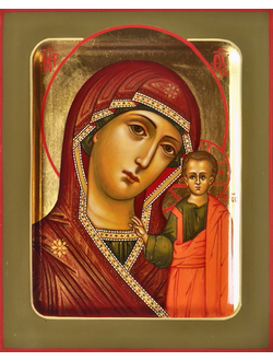 Казанская Богородица. Рукописная икона