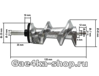 ss-989487 шнек для мясорубок tefal.
