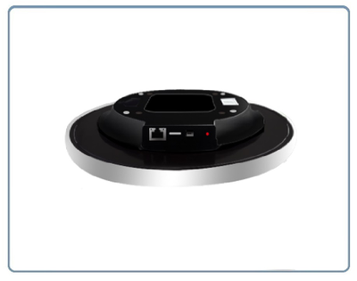 IP видеоняня WiFi/LAN (Настенные часы  чёрные, круглые) с аккумулятором и с DVR, Full HD 2 Mp (HDSmartIPC)