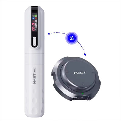 Беспроводная тату машинка MAST Tour Y22 Pro Wireless Bluetooth Verison White