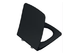 Матовое тонкое сиденье с микролифтом, черное , VitrA, Metropole, 122-083-009