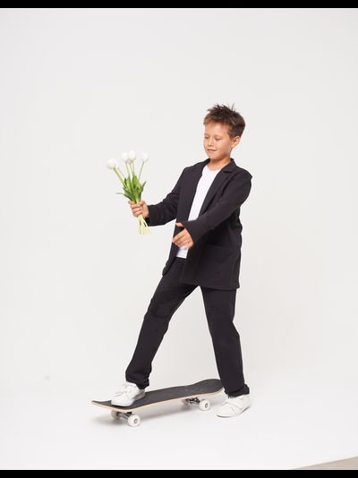 Брюки трикотажные со стрелкой