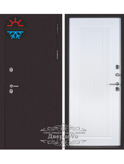 ТАНДОР. СИБИРЬ ТЕРМО-1/ 110 мм/ ТЕРМОРАЗРЫВ. БУКЛЕ ОПАЛ/ БЕЛЫЙ МАТОВЫЙ