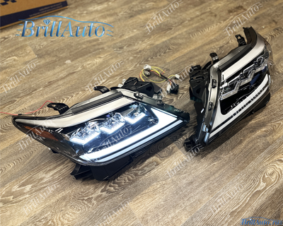 Фары Lexus LX 570 12-15 LED 3 линзы светодиодные