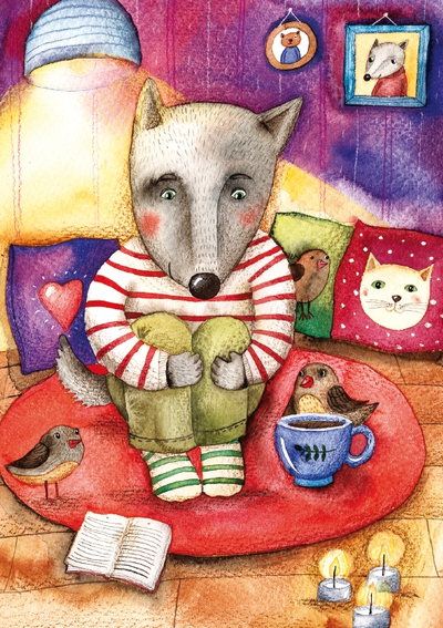 Волчонок. Уютный вечер