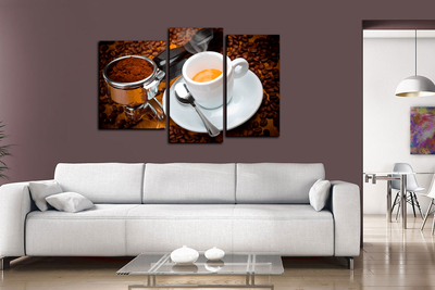 Модульная картина "Кружечка кофе"
