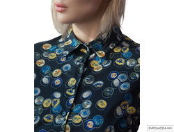 Блузка с принтом Лиз (Акция) (р. 32 / 40 RU)