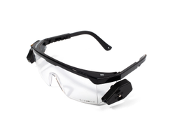 Очки монтажника ОМ-04 серия ПРОФИ защитные со светодиодными фонариками