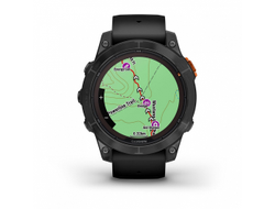 Умные часы Garmin Fenix 7 Pro Solar серый с черным ремешком (010-02777-01)