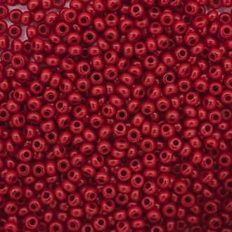 Бисер чешский круглый preciosa 10/0, бордовый непрозрачный (93210), 50 грамм