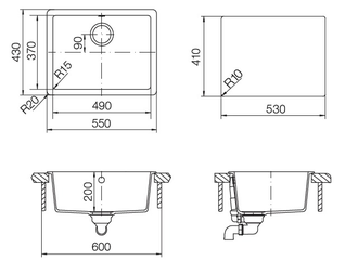 Мойка Schock QUADRO 60