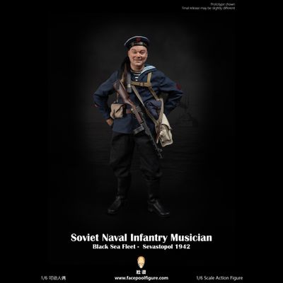 ПРЕДЗАКАЗ - Матрос Черноморского флота 1942 г - Коллекционная ФИГУРА 1/6 Soviet Naval Infantry Musician Black Sea Fleet Sevastopol 1942 (FP021B) - Facepoolfigure ?ЦЕНА: 24600 РУБ.?