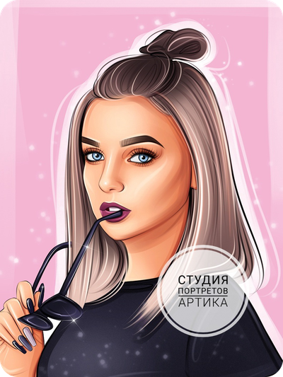 Портрет в Стиле Диджитал 1 Человек