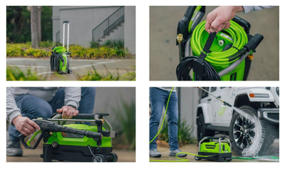 Мойка высокого давления электрическая Greenworks PW3140, 140 бар