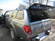 Кунг SJS на Mitsubishi L200 удлиненный кузов 2013-2014-2015 г.в. цвет тёмно-серый U17