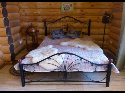 Кровать Фортуна-2 1,6*2,0 черный/ножки черные ш*в*д 1700х1070х2120мм