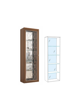 Пенал-витрина (надставной) Ливорно ЛШ-8