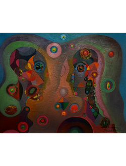 Звездное небо. 2026. Холст, масло. 80х100 см.