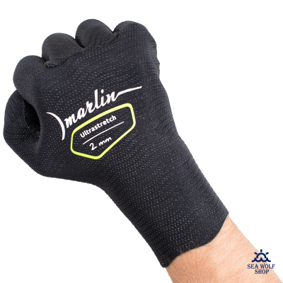 Перчатки неопреновые 2мм Marlin ULTRASTRETCH black р.M