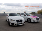 Свадебный Кортеж автомобилей Jaguar XJ и XF.