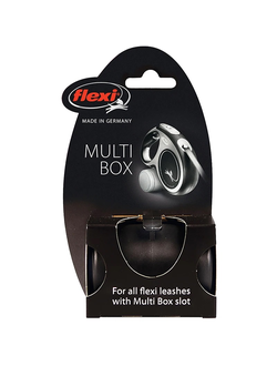 Flexi аксессуар Multi box S-М/L бокс для лакомств или пакетиков для сбора фекалий черный