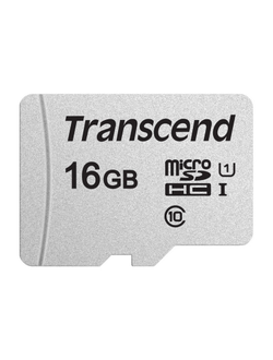 Карта памяти Transcend 300S microSDHC 16Gb UHS-I Cl10, TS16GUSD300S