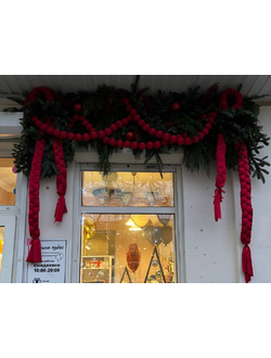 Украшение фасада "Новогодний декор"