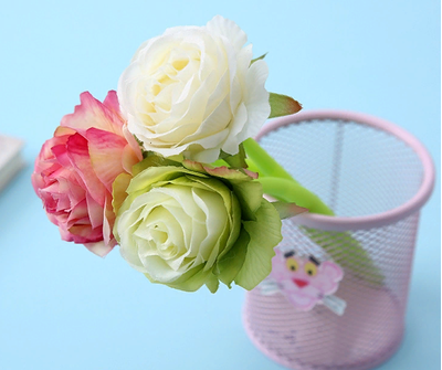 Ручка капиллярная Роза (Белая роза, Розовая роза, Зеленая роза, Красная роза)