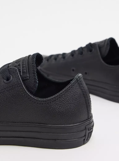 Кеды Converse All Star Mono Leather кожаные черные низкие