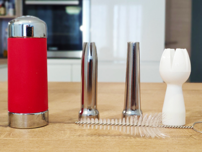 Кремер-сифон из нержавеющей стали 0.5л(с двойной стенкой)