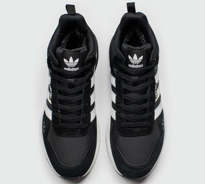 Adidas Retropy F2 Mid With Fur Black White
