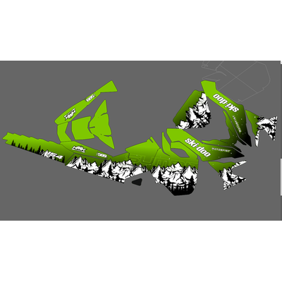 Наклейки на снегоход горы ёлки SKI DOO 2014 - 2016 #1749