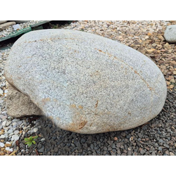 Гранитный булыжник, бело-синий пёстрый, фракция 500-1000 мм