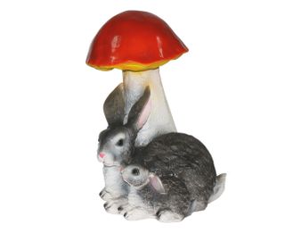 Кролики под грибом
