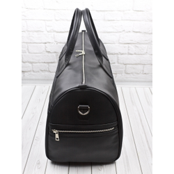 Кожаная дорожная сумка Caspoli Premium black (арт. 
4040-51)